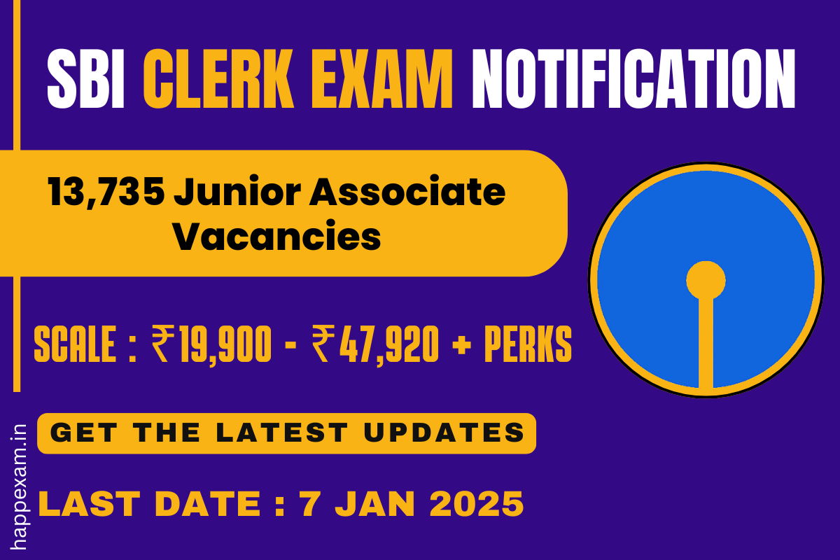 SBI Clerk Recruitment Notification 2024